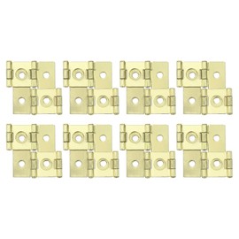 sourcing map Double Acting Hinges Folding Screen, 8Pcs 1.85" Double Swing Hinges Retro Style 270 Degree Rotation Screen Door Hinges, Gold