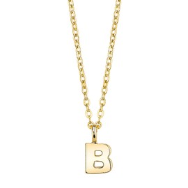 1928 Jewelry Gold-Tone 7mm Initial Pendant Necklace, 20"