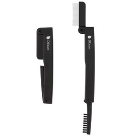DUcare Eyelash Comb Separator Eyelash Eyebrow Mascara Brush Applicator Eyelash Definer with Comb Cover Cosmetic Brush Tool (Silver)