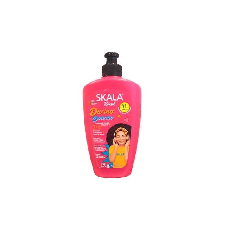 スカラ 2 IN 1 子供用トリートメント ヘア クリーム ディビノ ポチニョ カーリーヘア用