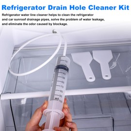 Refrigerator Drain Cleaning Tool, 8 PCS Reusable Waterline Buddy For Refrigerator, Fridge Water Line Cleaner Kit Suitable for Cleaning Refrigerator Drain Holes, Car Sunroofs Drain Holes