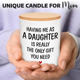 Gifts for Mom from Daughter - Mom Birthday Gifts, Birthday Gifts for Mom, Mother Birthday Gifts - Christmas Gifts for Mom from Daughter, Mom Christmas Gifts - New Mom Gifts for Women - Mom Candle 10Oz
