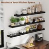 Heimlove 48 Inch Floating Shelves for Wall 8 Inch Deep