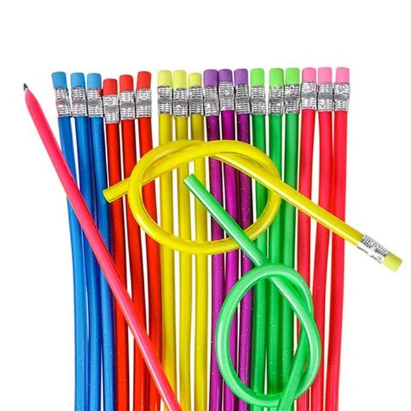 ArtCreativity 13 Inch Bendable Pencils for Kids - 12 Pack