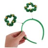 FOMIYES Green Shamrock Headband with Bell St Patrick Day Party