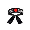 Cotton Tie on Headband (1 White + 1 Black) For
