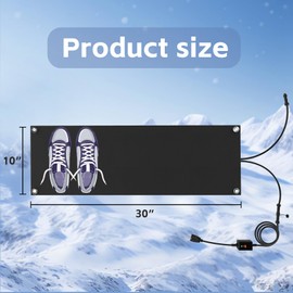 NexiPro Snow Melting Mats, Heated Outdoor Mats for Walkways, Electric Snow Melting Mats for Decks and Sidewalks, Trusted No-Slip Snow and Ice Melt Heated Sidewalk Mat (10 x 30) 1PCS