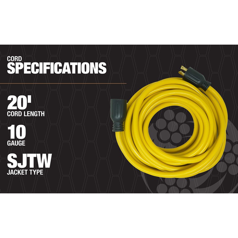Southwire Generator Cord - 10-Gauge Heavy Duty Electrical Power Cable