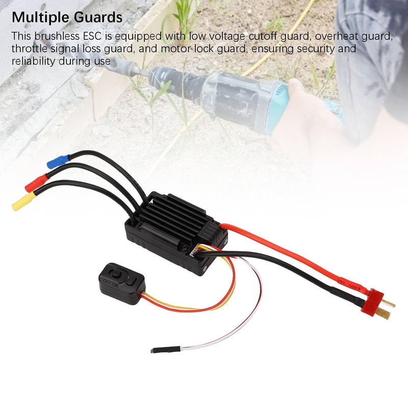 Generic 35A Brushless ESC, Waterproof RC Motor Electronic Speed Controller