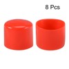 TA-VIGOR 8Pcs Rubber End Caps, 60mm ID Round Flexible Screw