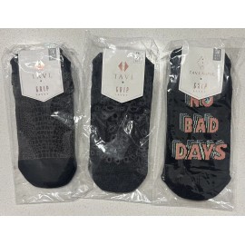 Tavi 3 Pair Lot NEW Tavi Noir Sz S Women’s 6-8 Ankle Grip Socks Sox