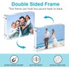 kuchisity 3'' x 3'' Acrylic Picture Frames 12Pcs,20mm Clear Double