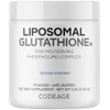 Codeage Polvo de Glutatión Liposomal - 1000 MG de L-glutatión