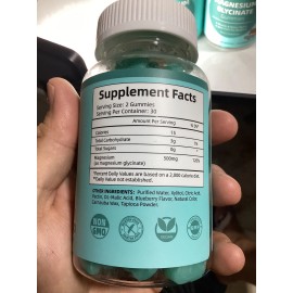 Tinies Bers 3 Pack Magnesium Threonate Tinies bers Gummies 500mg 60ct Blueberry  EXP 3/27 -