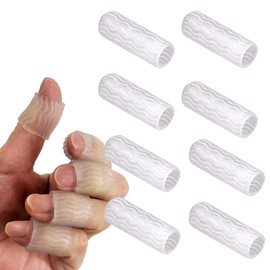 指サポーター ヘバーデン結節 シリコン 指関節サポーター 8個セット 関節 手指 防水 左右兼用 フィンガーサポーター 指用 ヘバーデン結節