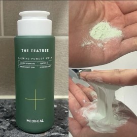 MEDIHEAL The Tea Tree Calming Powder Wash 50 g limpiador calmante hidratante Kbeauty