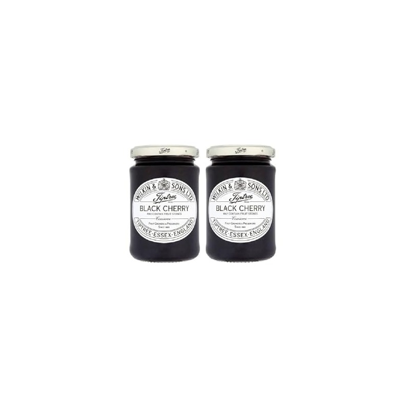 Tiptree Jams Black Cherry Conserve 12oz (Pack of 2)