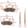 Caltric Brake Pads for Yamaha Raptor 700 YFM700 Front Rear