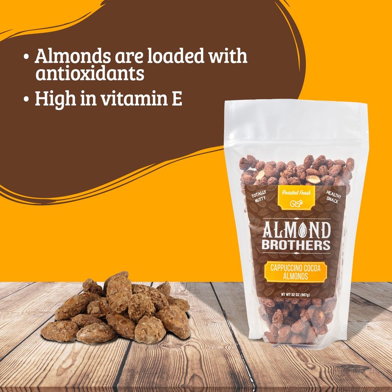 Almond Brothers Roasted Almonds - 2 lb bag - Hand