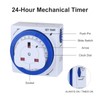 Mechanical Indoor Timer Socket Switch, 24 Hour Segment Timer Light