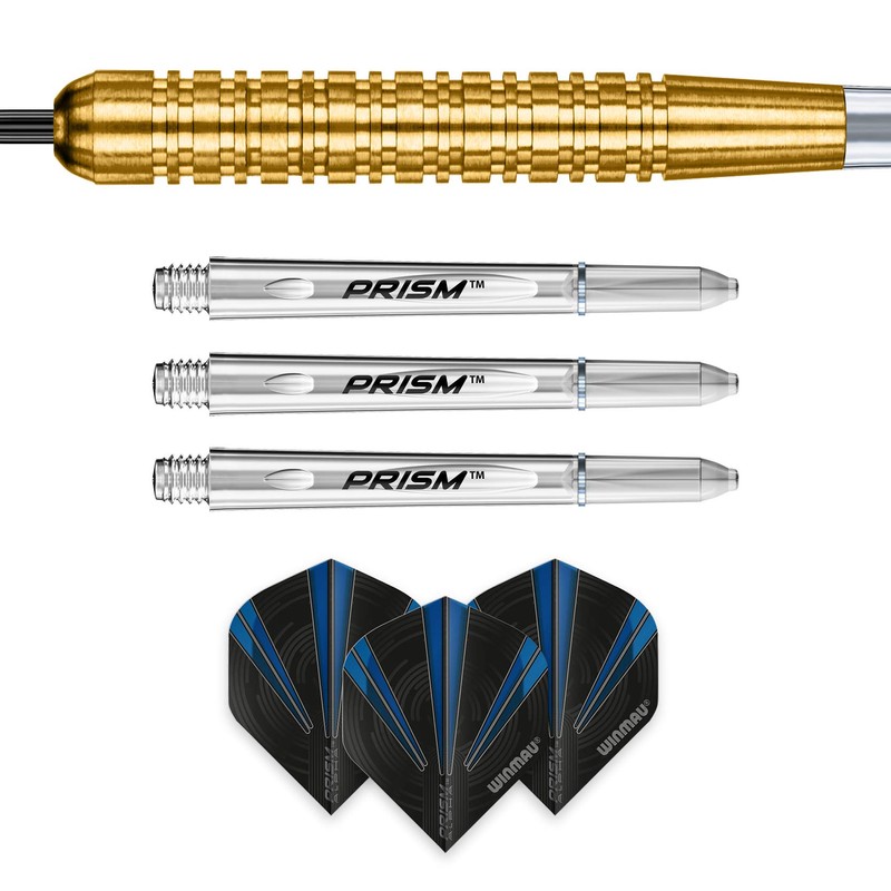 WINMAU Neutron 19 gram Brass Darts with Prism Flights and