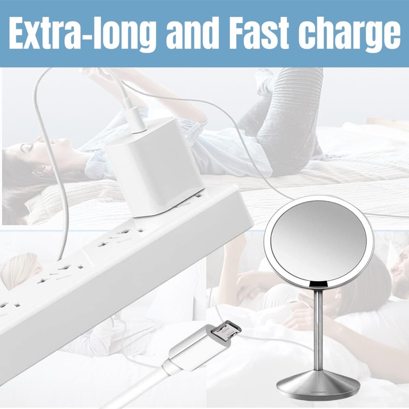 Qnanw Replacement Charger Cable Compatible with Simplehuman Sensor Makeup Mirror