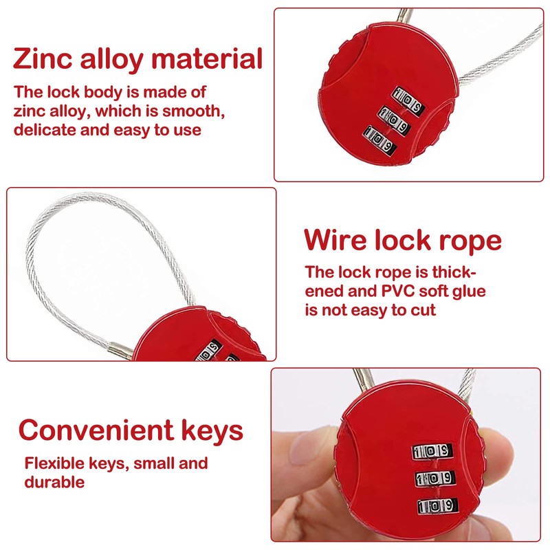 Luokeily 2 Pack Padlock, Combination Padlock Code for Backyard Fence