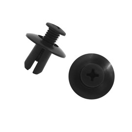 VekAuto 30 Pcs Clips Rivets Fastener, 19 x 17mm/0.75" x 0.67" Universal for Car Plastic Black