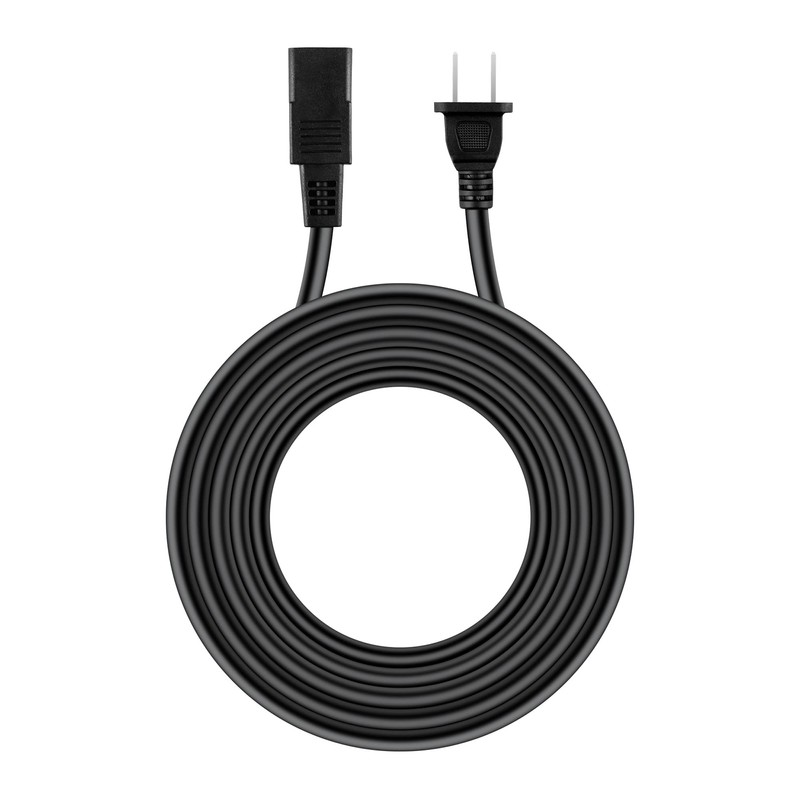 SKKSource 8ft 2-Prong Square AC Power Cord Cable Lead for