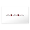 CafePress Tulips Border Sticker Rectangle Bumper Sticker Car Decal