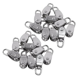 크레인 풀리 블록 M15 리프팅 스위블 후크 싱글 행잉 와이어 견인 휠 20Pcs-B61B Crane Pulley Block M15 Lifting Swivel Hook Single Hanging Wire Towing Wheel 20Pcs-B61B