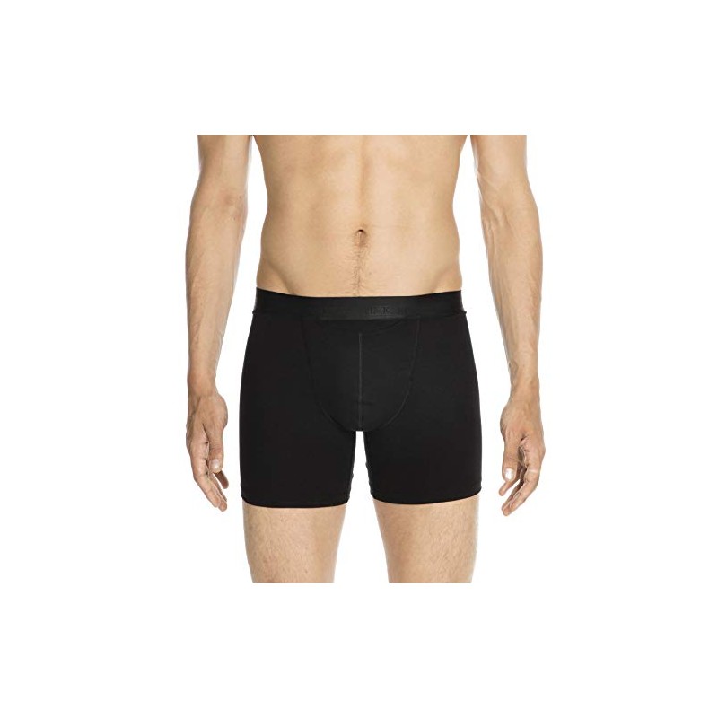 Hom Men's Ho1 Long Swim Trunks, Black, XX-Large