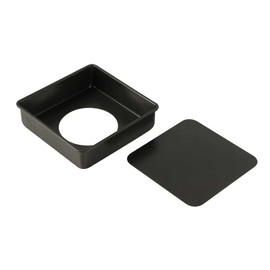 Liberty Corporation LD-528 Style Dolce Cake Mold, 7.1 inches (18 cm), Square, Removable Bottom, Silicone Treatment, Confectionery Supplies