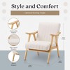 JOMEED Modern Accent Chair with Upholstered Wooden Frame and Fabric