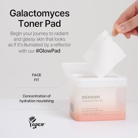 Galactomyces Toner Pad by Mixsoon for Women - 60 Pc Pads