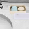 Silicone Travel Soap Case, Leakproof Soap Container with Lid, Portable
