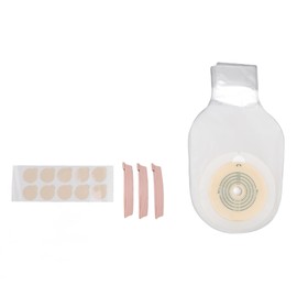 10pcs Colostomy Bags Double Layer Glue One Piece Molding Drainable Pouches for Ostomy Ileostomy Stoma Care 25mm to 60mm