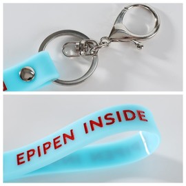 STERCULIA EpiPen - Llavero con etiqueta, Azul, Talla única
