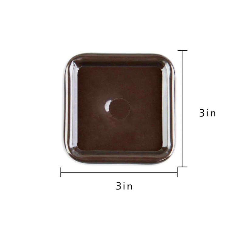 4 Pack 3 inch Square Reusable Carpet Bottom Furniture Caster
