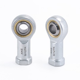 XIKE 2 Pcs SI12TK Joint Rod End Bearings Bore 12mm, Female Thread Right Hand Fits DIY/3D Printing/Hydraulic Cylinders, CNC/Package/Engineering/Agriculture/Garden Machinery, Motorcycles/Trucks/Cars.
