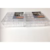 Essentials Set Of 2 Clear Makeup Organizer 16 compartments Each