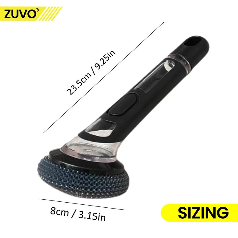 Zuvo Scrubbing Brush Wire, Black, 1