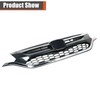 labwork Glossy Black with Chrome Front Upper Bumper Hood Grille