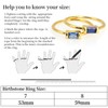 APMGONT Birthstone Rings for Women, Square Birthstone Rings, Gold Ring