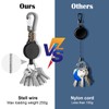 Retractable Keychain Heavy Duty Carabiner Badge Holder Retractable Badge Reel