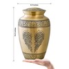 Cremation Urn for Human Ashes with Satin Bag, for Adults