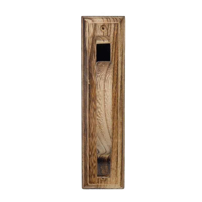 Wealrit 2 Pcs Wood Curtain Rod Brackets Wooden Drapery Rod