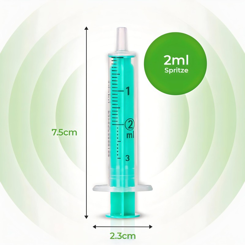 MedixX Disposable Syringes 2 ml without Needles in Various Sizes