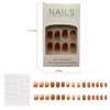 Press On Nails,Reusable On Nails French Medium Short False Nail
