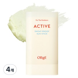 Partner_Reference Objet Active Sweat Proof Sun Stick SPF50+ PA++++ 18g 4pcs / 오브제 액티브 스웨트프루프 선스틱 SPF50+ PA++++ 18g 4개